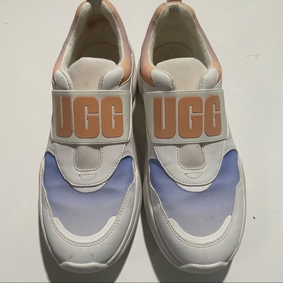 UGG LA Flex Pastel White Chunky Sneakers - Picture 2 of 8